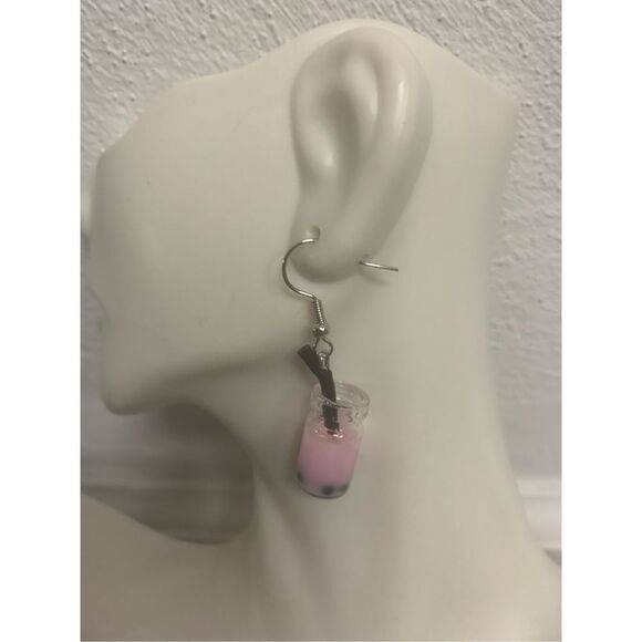 Boba Tea Statement Earrings - Picture 2 of 2